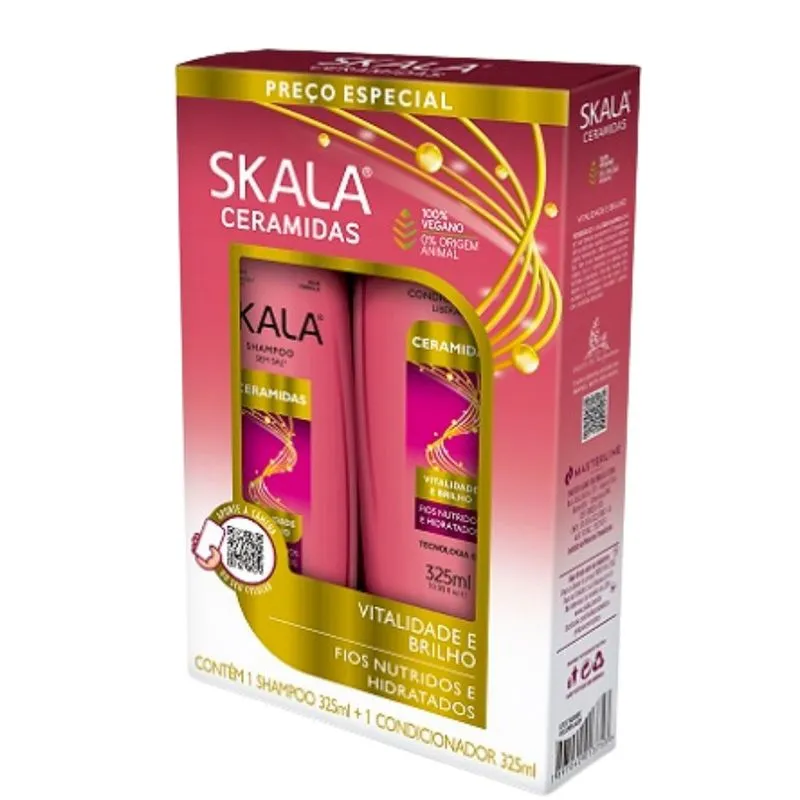 Kit Skala Shampoo 325ml + Condicionador 325ml Ceramidas