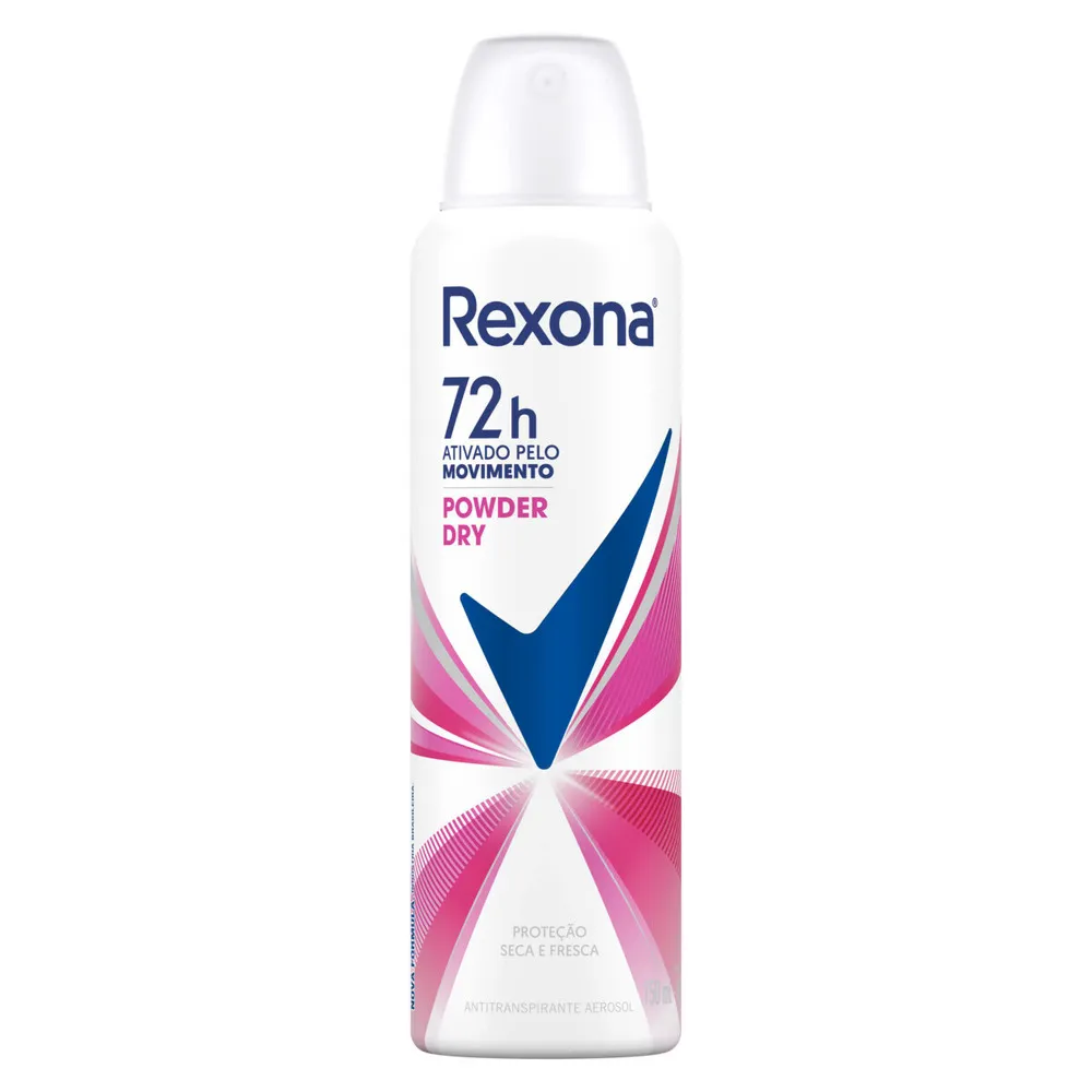 Desodorante Anti trans Rexona Feminino Aerosol Powder Dry 150ml