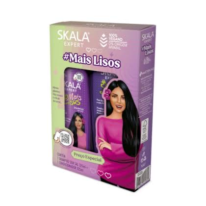Kit Skala shampoo 325ml + condicionador 325ml #MaisLisos