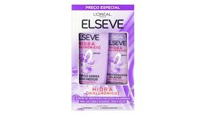 Kit Elseve  Shampoo 375ml + Condicionador 170ml Hidra Hialurônico L´oreal Paris