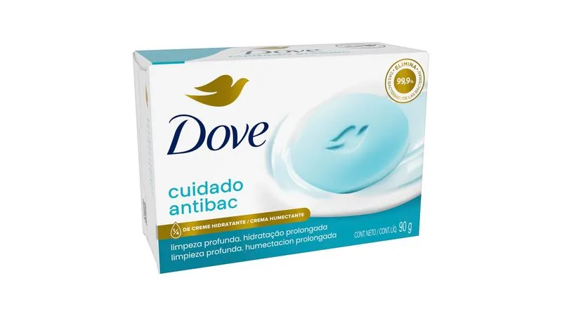 Sabonete em Barra Dove Cuidado Antibac 90g
