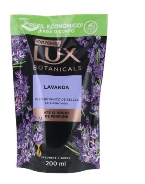 Sabonete liquido lux 200ml Refil Lavanda