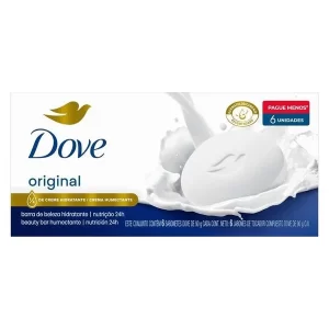 Kit sabonete em barra Dove Original com 6 unidade 90g cada