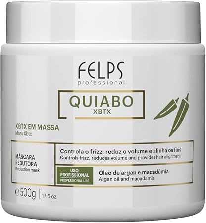 Felps Botox  Okra Xbtx em Massa 500G, Felps Professionnel, 500Gr