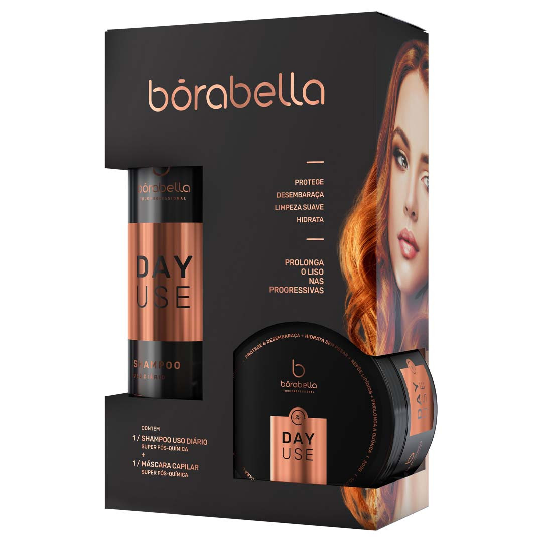 Kit Borabella Day Use Home Care Pós Química 2x300ml