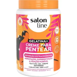 Creme de Pentear Salon Line- Para Cabelos Cacheados, Crespos e em Transição, 1kg