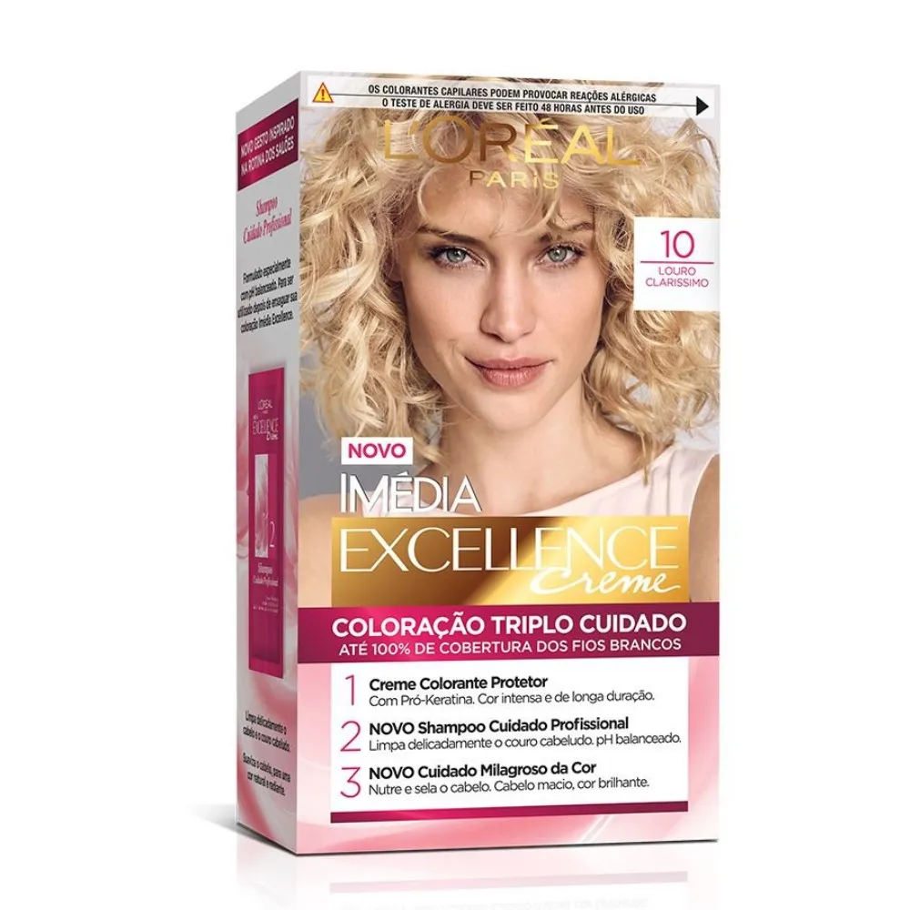 Coloração Imédia Excellence 10 Louro Clarissimo