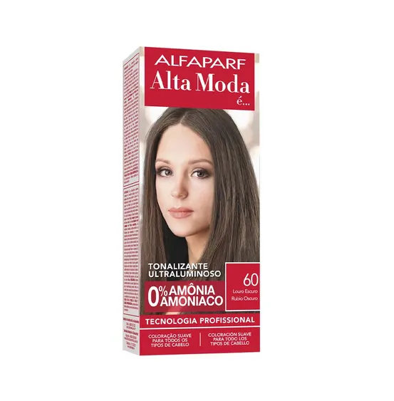 Tonalizante Alfaparf alta Moda Louro Escuro 60- 0% Amonia 120g