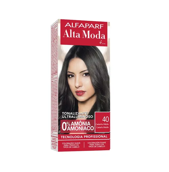 Tonalizante Alfaparf Alta Moda Castanho Médio 40- 0% Amonia 120g