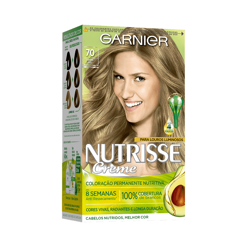 Coloração Nutrisse Garnier 70-Louro-Natural-Mel