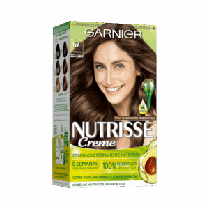 Coloração Nutrisse Garnier -67-Louro-Escuro-Dourado-Acaju-Chocolate