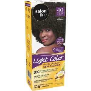 Coloração Salon Line Light Color Profissional 4.0 Castanho Médio Sem Amônia