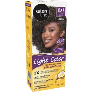 Coloração Salon Line Light Color Profissional 6.0 Louro Escuro Sem Amonia