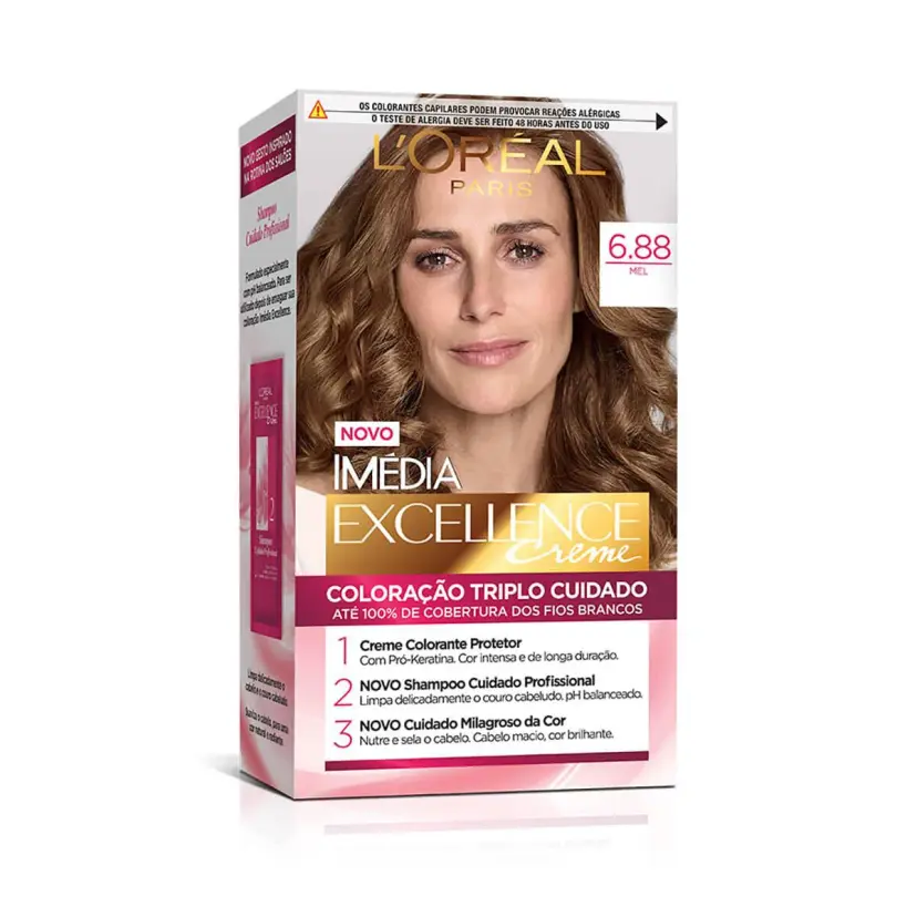 Coloração Imédia Excellence 6.88 Mel