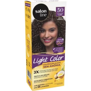 Coloração Salon Line Light Color Profissional 5.0 Castanho Claro Sem Amônia