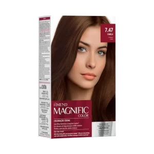 KIT COLORAÇÃO AMEND MAGNIFIC COLOR 7.47-Canela