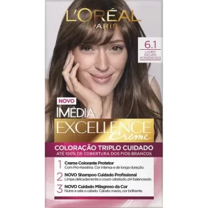 Coloração Imédia Excellence 6.1 Louro Escuro Acinzentado
