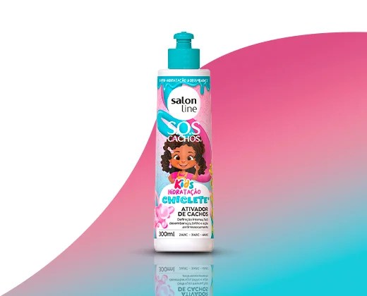 Creme Ativador de Cachos Salon Line SOS Chiclete Hidratação Kids 300ml - Imagem 3