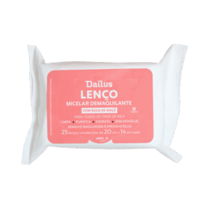Lenço Micelar Demaquilante Facial Dailus 25 Unidades