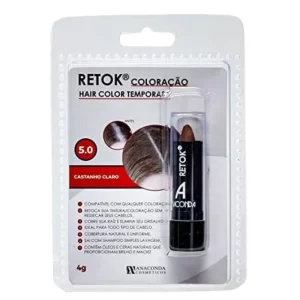 Retoque De Raiz Capilar Stick Anaconda 4g Castanho Claro 5.0