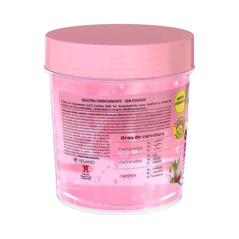 Gelatina SOS Cachos Kids Hidratação Salon Line 400g - Imagem 2