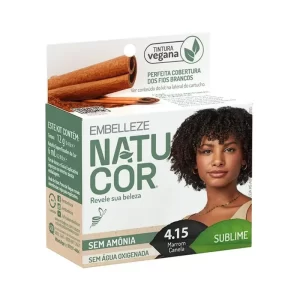 Embellezer Coloração Natucor 4.15 Marrom Canela 12g Sem Amônia