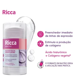 Bastão Facial Ricca Magic Stick Efeito Lifting 30g