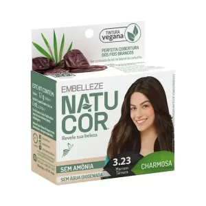 Embellezer Coloração  Natucor 3.23 Marrom Tamara 12g Sem Amônia