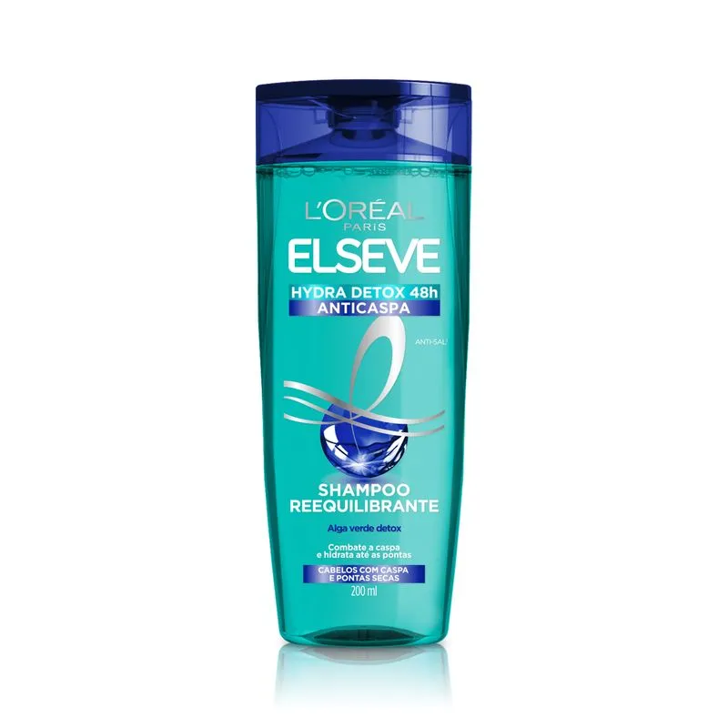 Shampoo L'Oréal Paris Elseve Hydra-Detox Anti-Caspa, 400ml