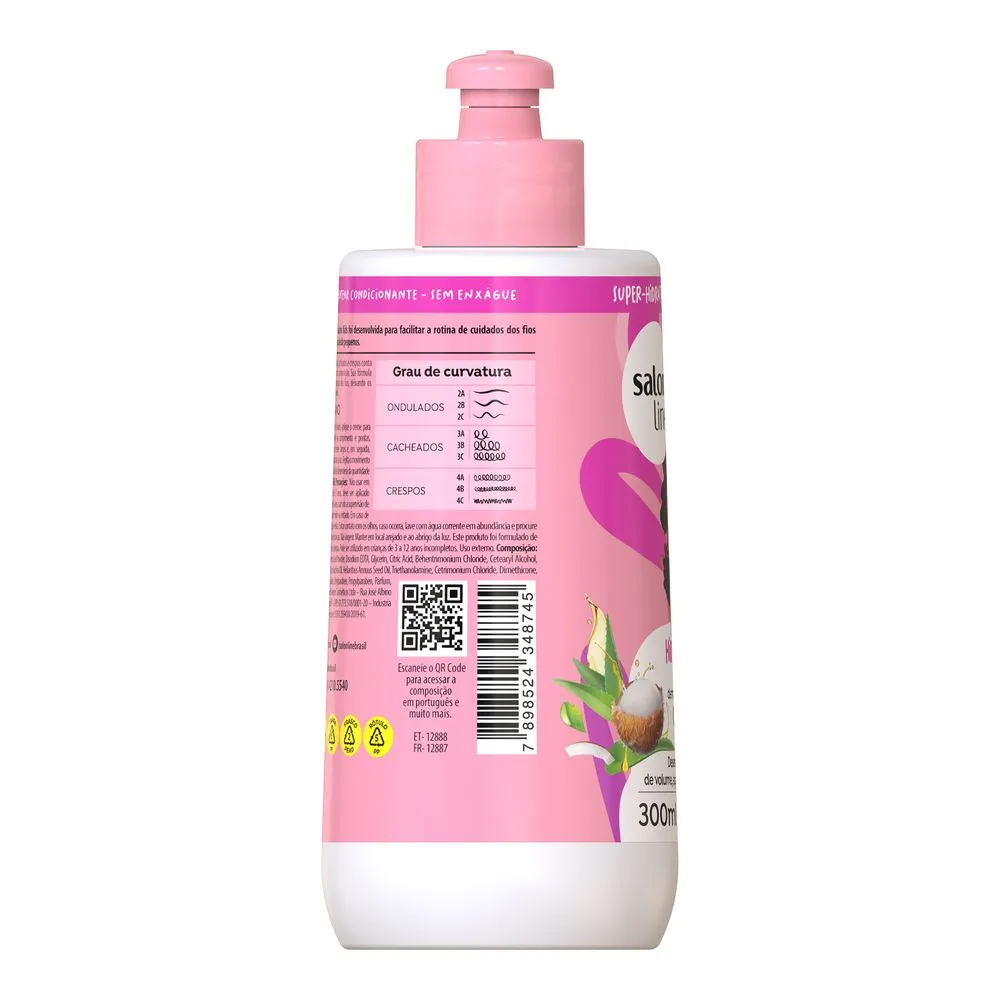 Creme para Pentear SOS Cachos Kids Hidratação Salon Line 300ml - Imagem 4