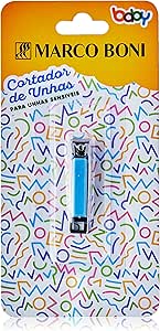 Marco Boni Cortador De Unhas Infantil Aço Carbono 1845 Azul 1 Unidade