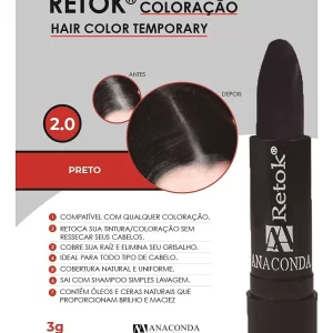 Retoque De Raiz Capilar Stick Anaconda 4g Preto 2.0