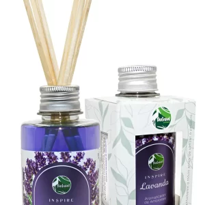 Aromatizador De Ambientes Difusor Lavanda 200ml Aroma Varetas Cheirinho Perfume Linha Inspire