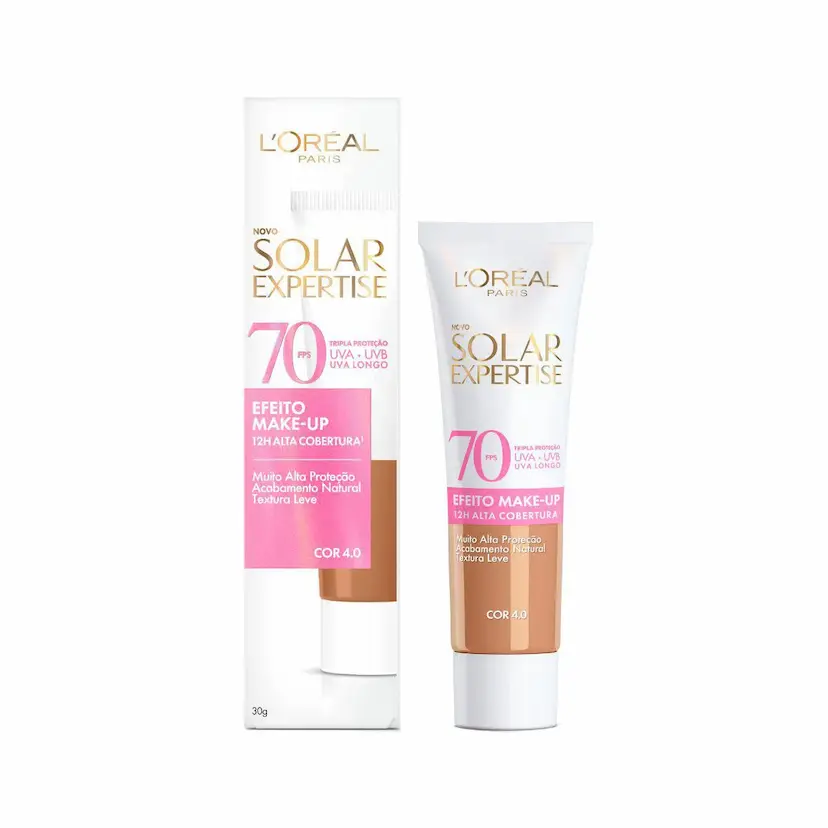 Protetor Solar Facial L’Oréal Paris Solar Expertise Efeito Make Up FPS 70 - 30gramas