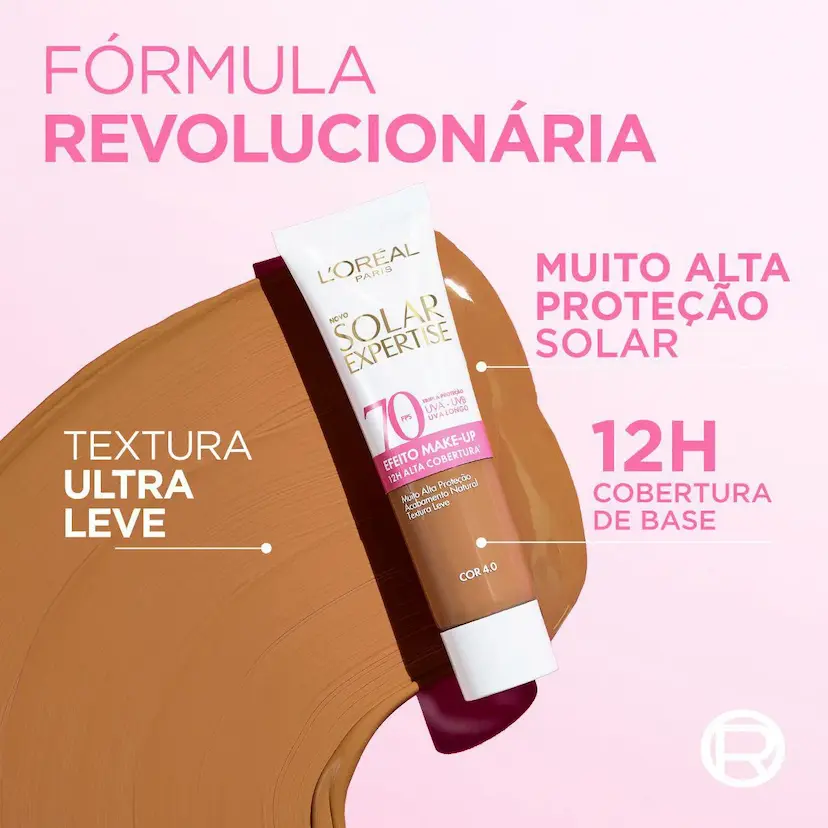Protetor Solar Facial L’Oréal Paris Solar Expertise Efeito Make Up FPS 70 - 30gramas - Imagem 2