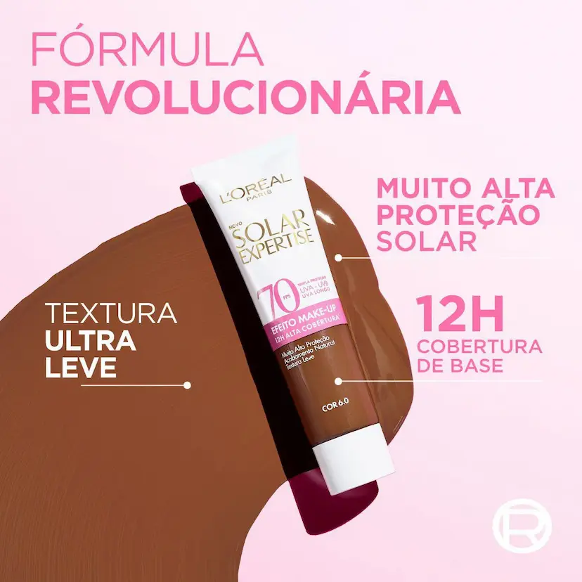 Protetor Solar Facial L’Oréal Paris Solar Expertise Efeito Make Up FPS 70 - 30gramas - Imagem 4