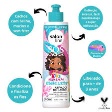 Creme Ativador de Cachos Salon Line SOS Chiclete Hidratação Kids 300ml - Imagem 2