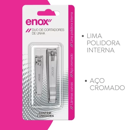 Duo De Cortadores De Unha - Enox - Imagem 3