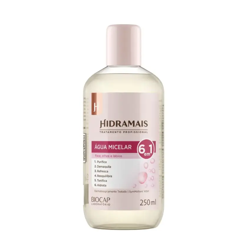 Água Micelar 250ml Hidramais 6 em 1 Facial