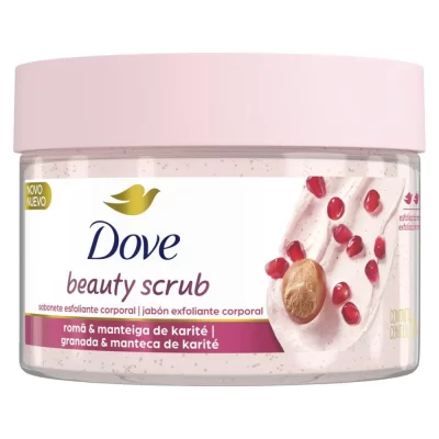 Dove Beauty Scrub Sabonete Esfoliante Corporal de Romã e Manteiga de Karité 280g
