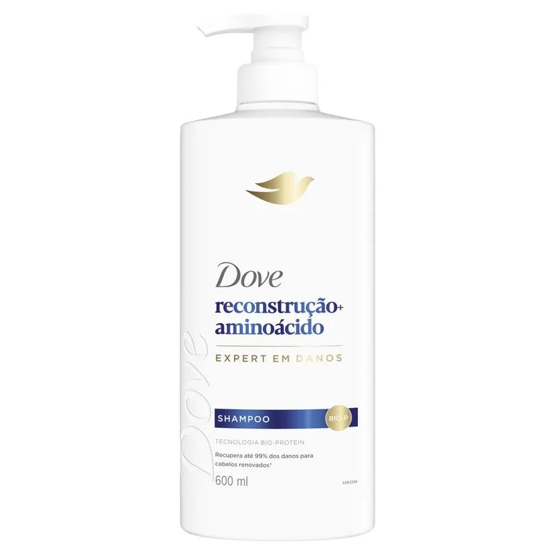 Shampoo Dove 600ml Reconstrucao + Aminoacido