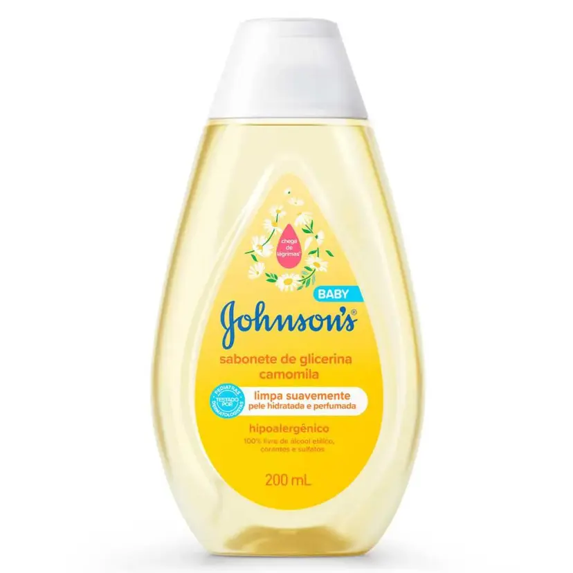 Sabonete Líquido Glicerina Camomila Johnson's Baby 200ml