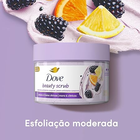 Dove Beauty Scrub Sabonete Esfoliante Amora e Frutas Cítricas 280g - Imagem 2