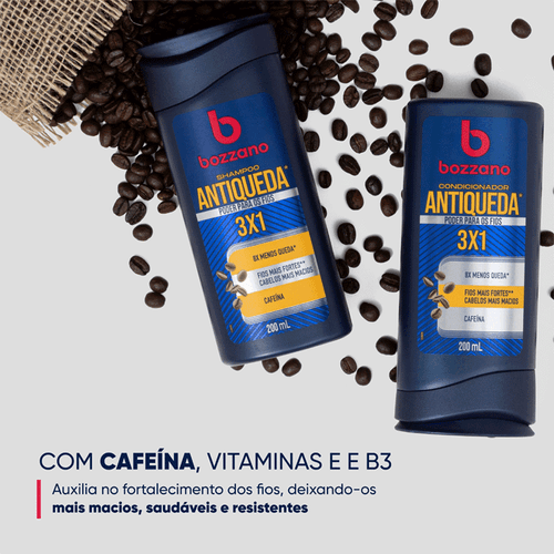 Shampoo Antiqueda Bozzano Cafeína 325ml - Imagem 3
