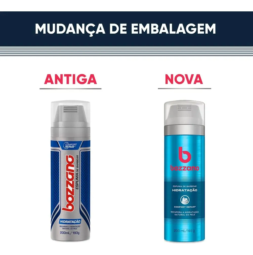 Espuma De Barbear Bozzano 200ml Hidratante - Imagem 4
