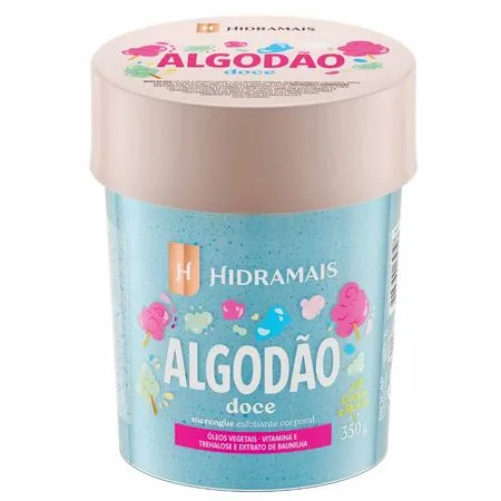 Esfoliante Corporal Merengue Algodão Doce | 350g Hidramais