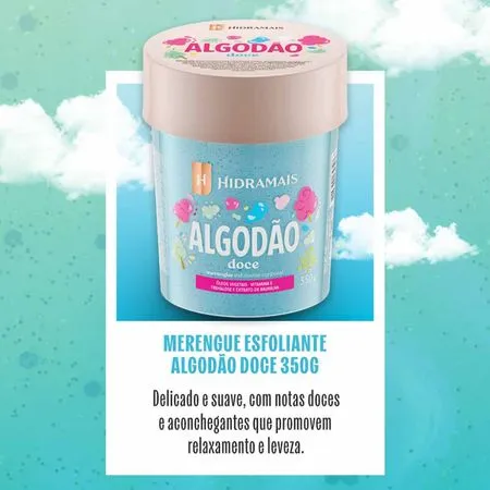 Esfoliante Corporal Merengue Algodão Doce | 350g Hidramais - Imagem 2