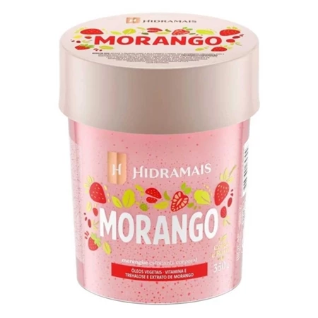 Esfoliante Corporal Merengue Morango | 350g Hidramais